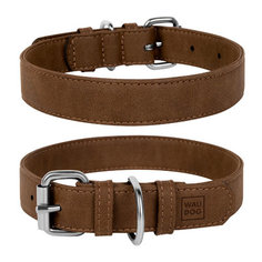Ошейник для собак Collar Eco металлическая пряжка Коричневый 30-39 см