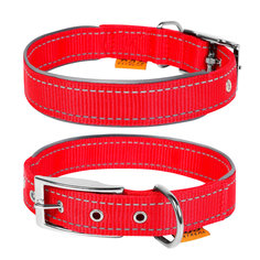 Ошейник для собак Collar DOG EXTREMЕ повседневный, нейлон, красный, обхват шеи 27-35 см