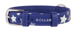 Ошейник для собак Collar с узором Звёздочка 12 мм Фиолетовый длина 21-29 см