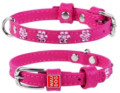 Ошейник для собак Collar Цветочек, декоративный, кожа, зеленый, обхват шеи 18-21 см