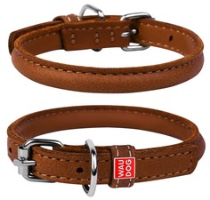 Ошейник для собак Collar Waudog Soft для длинношерстных собак Коричневый 25-33 см