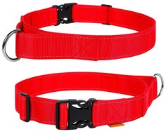 Ошейник для собак Collar Dog Extremе нейлоновый с ручкой Красный 55-75 см