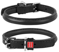 Ошейник для собак Collar Waudog Glamour круглый Черный 39-47 см