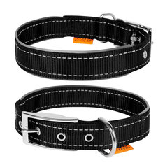 Ошейник для собак Collar DOG EXTREMЕ повседневный, нейлон, черный, обхват шеи 27-35 см
