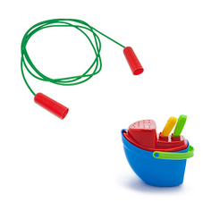 Игровой набор Karolina Toys Песочный набор Пароходик+ Скакалка спортивная