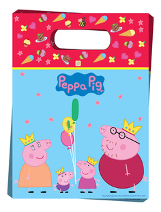 Пакет для подарков Пеппа-принцесса 6 шт Peppa Pig 28562