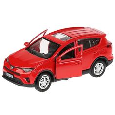 Металлическая инерционная машина Технопарк Toyota Rav4 красный, 12 см