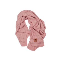 Плед шерстяной Easygrow grandma wave warm pink