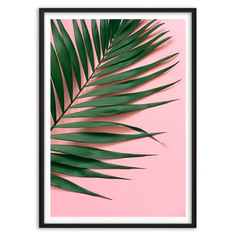 Постер в рамке Пальмовый лист - 50х70 см Дом Корлеоне