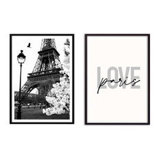 Набор постеров Париж №120 - 40х60 см - 2 шт. Дом Корлеоне