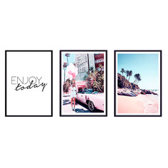 Набор постеров Беверли Хиллз №3 - 30х40 см - 3 шт. Дом Корлеоне