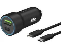 Автомобильная зарядное устройство Deppa USB-C + USB A/11297