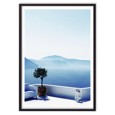 Постер в рамке На террасе - 50х70 см Дом Корлеоне