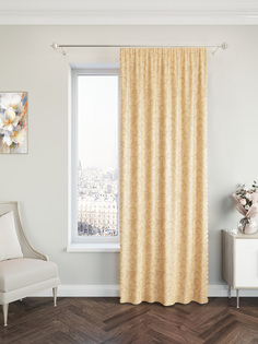 Штора DDA жаккард бежевый 150x260 см,62498