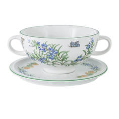 Суповая чашка на блюдце Летняя сказка IMARI