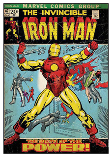 Наклейка на стену RoomMates Marvel Comics Железный человек RMK1662SLG