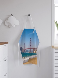 Фартук кухонный регулируемый "Речной промышленный мост", универсальный размер Joy Arty