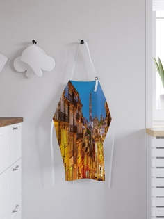 Фартук кухонный регулируемый "Узкие улицы", универсальный размер Joy Arty