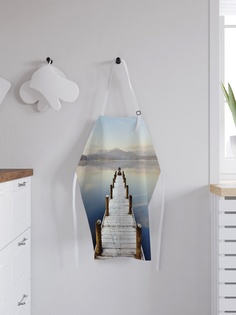 Фартук кухонный регулируемый "Одинокий мостик", универсальный размер Joy Arty