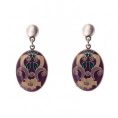 Серьги из бижутерного сплава/бронзы с эмалью Clara Bijoux A74956 V