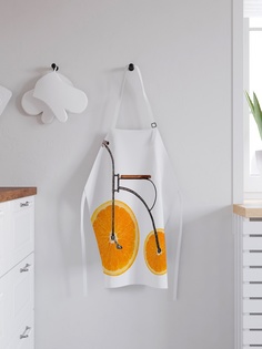 Фартук кухонный регулируемый "Апельсиновый велосипед", универсальный размер Joy Arty