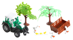 Игровой набор Yako Toys МиниМания - Инерционный трактор с прицепом