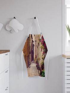 Фартук кухонный регулируемый "Велосипедные улицы", универсальный размер Joy Arty