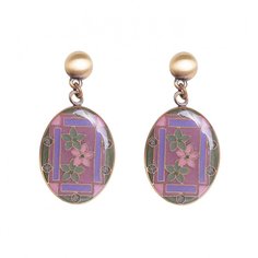 Серьги из бижутерного сплава/бронзы с эмалью Clara Bijoux A75777-7 V