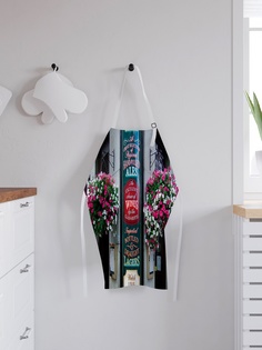 Фартук кухонный регулируемый "Цветы у входа", универсальный размер Joy Arty