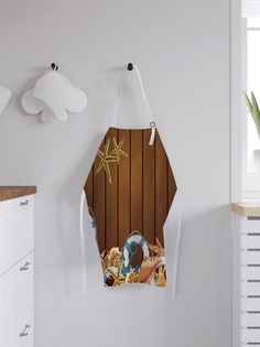 Фартук кухонный регулируемый "Морской беспорядок", универсальный размер Joy Arty