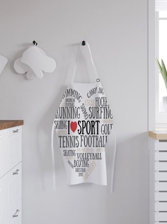 Фартук кухонный регулируемый "Я люблю спорт", универсальный размер Joy Arty