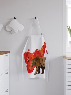 Фартук кухонный регулируемый "Советский медведь", универсальный размер Joy Arty