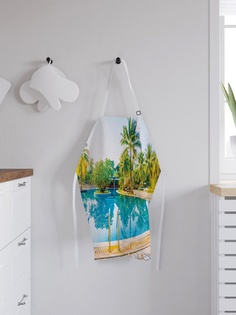 Фартук кухонный регулируемый "Фигурный бассейн", универсальный размер Joy Arty