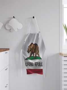 Фартук кухонный регулируемый "Флаг республики Калифорния", универсальный размер Joy Arty