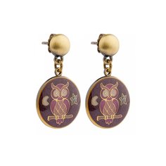 Серьги из бижутерного сплава с эмалью Clara Bijoux A35533-13 V