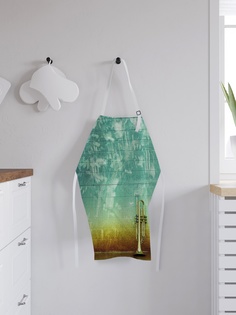 Фартук кухонный регулируемый "Труба на фоне стены", универсальный размер Joy Arty