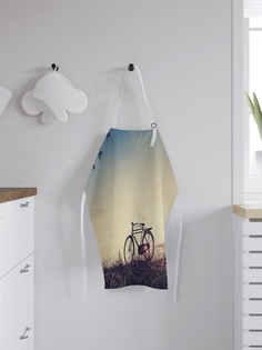 Фартук кухонный регулируемый "Рассветный велосипед", универсальный размер Joy Arty