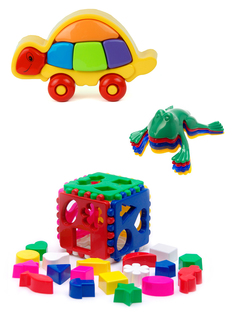 Набор развивающий Karolina Toys Черепашка + Кубик логический + Команда КВА 40-0032+К-002