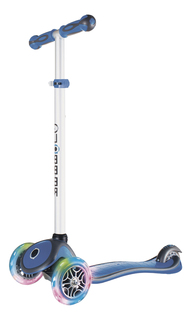 Самокат трехколесный Globber Primo Plus Lights со светодиодными колесами синий