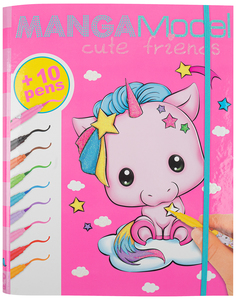 Альбом для творчества с фломастерами Depesche Manga Model Cute Friends (048766)