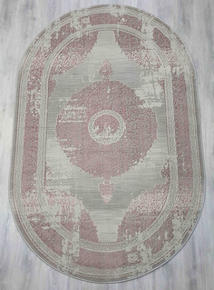 Ковер AMBIANCE 4334A овал розовый 1,5х0,8м. Sofia Rugs
