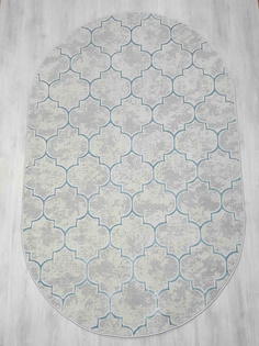Ковер AMBIANCE 4299A овал голубой 1,5х0,8м. Sofia Rugs