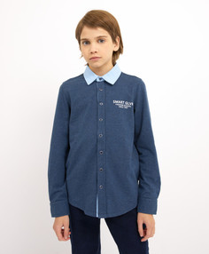 Рубашка синяя с длинным рукавом Gulliver 200GSBC1405 р.170
