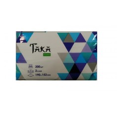 Taka Home Салфетки бумажные Geometria 2 слоя 200 шт (запаска)