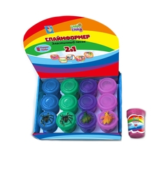 Эластичный песок "Слаймформер" с пауком или мухой, в баночке, 70 гр. 1TOY