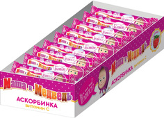 Аскорбинка Маша и медведь бад к пище клубника 20*30 г