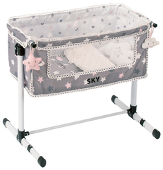 Кроватка для куклы DeCuevas серия Скай с опускающимся бортиком 50 см