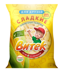 Кукурузные палочки Витек сладкие 500 г