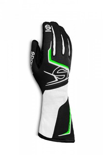 Перчатки для картинга TIDE K 2020, чёрный/белый/зелёный, р-р 8 Sparco 0028608NRVF