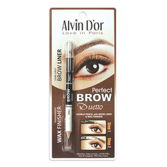 Карандаш Alvin D`or, двойной Perfect Brow, тон 03